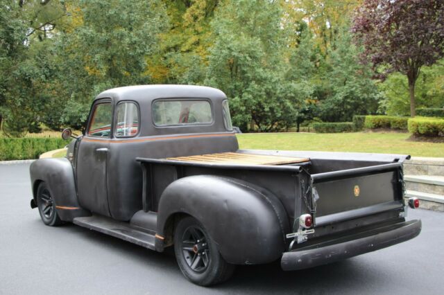 1947 chevrolet 3100 rat rod pickup rare 5 window matte black/orange show car