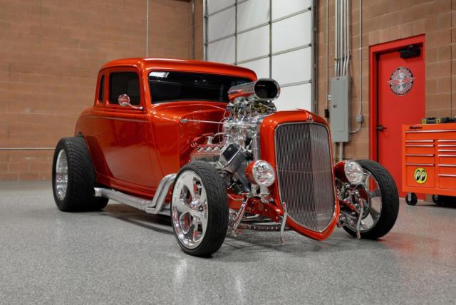 1934 plymouth 5-window blown coupe hand-built 392ci hemi *all-steel masterpiece!