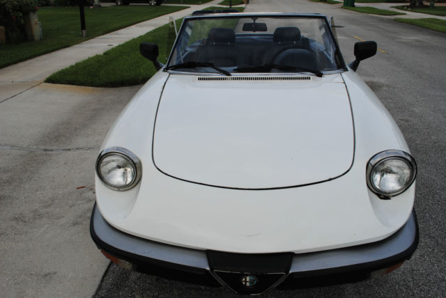 alfa romeo graduate 1986 matching numbers - spider convertible