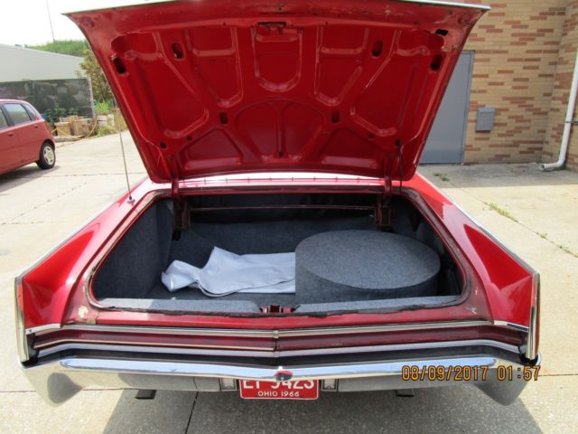 1966 buick electra 225 convertible red/white