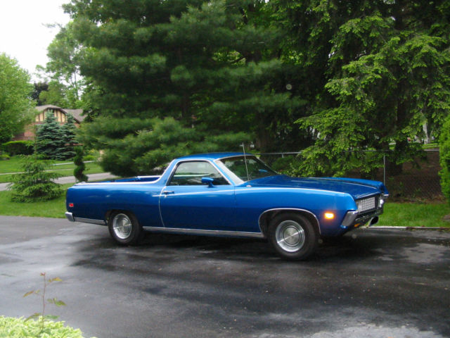 1971 ford ranchero, 351 4bll. v8, auto, blue ext. black int