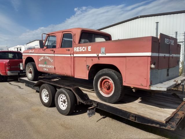 1970 dodge w200 crew cab 4x4 big block rescue unit, 1 0f 914 crew cabs built!!!!