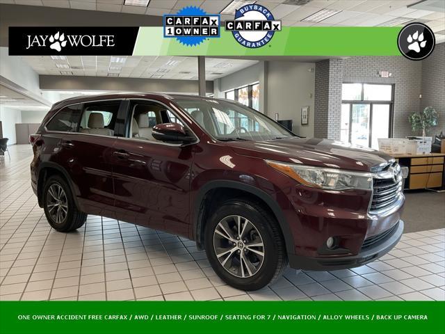 2016 toyota highlander xle