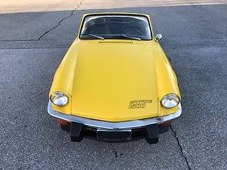 1977 triumph spitfire 1500 inca yellow roadster