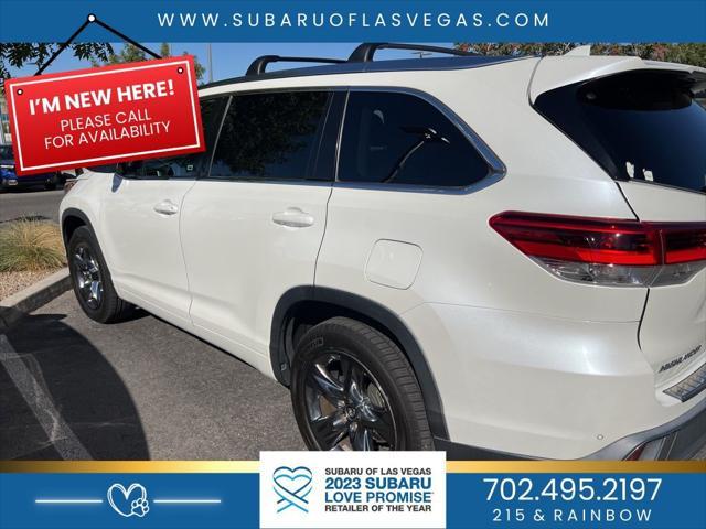 2017 toyota highlander limited