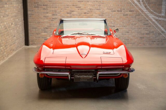 stunning rally red 1966 corvette convertible