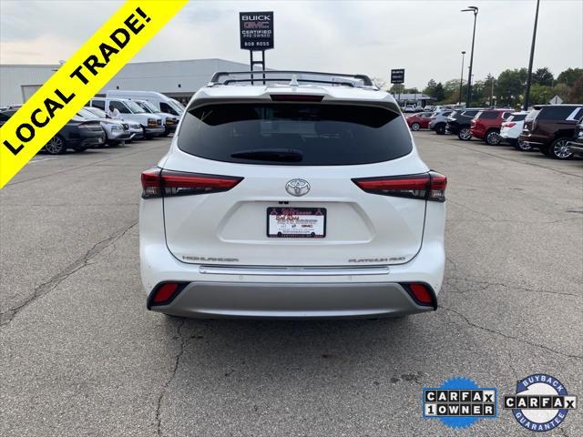 2021 toyota highlander platinum