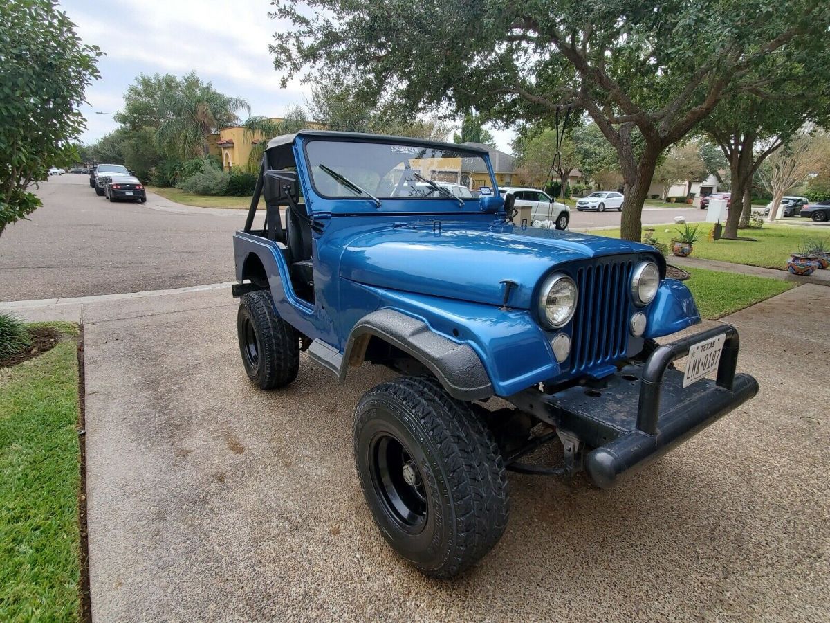 1975 jeep cj-5 blue 4wd manual cj5