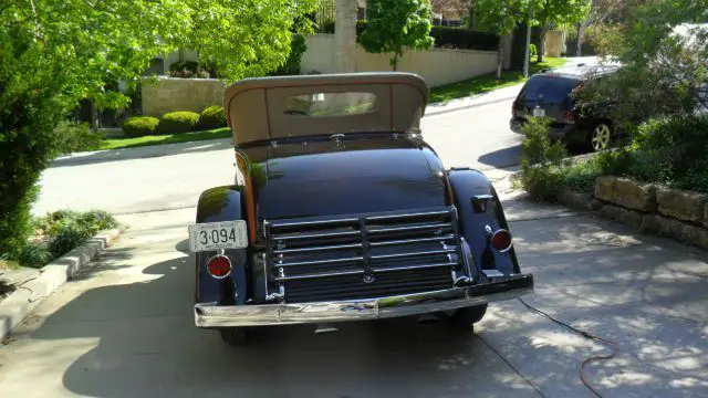 1931 cadillac v16 convertible 0 caramel/chocolate classic car - custom car rare