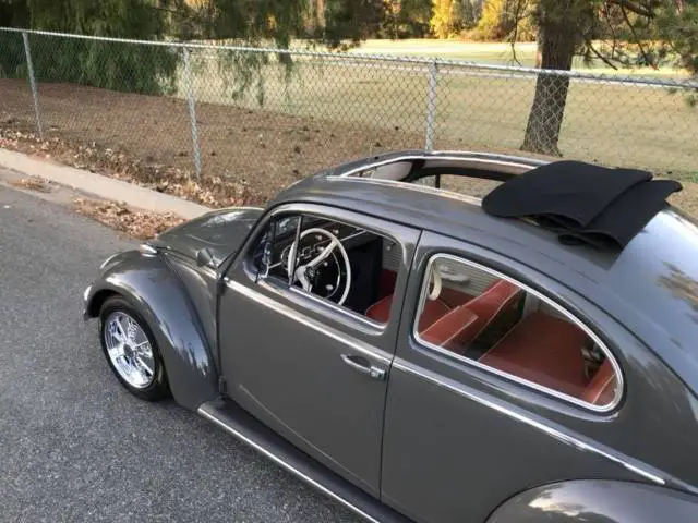 1961 volkswagen beetle deluxe rag top - classic bug