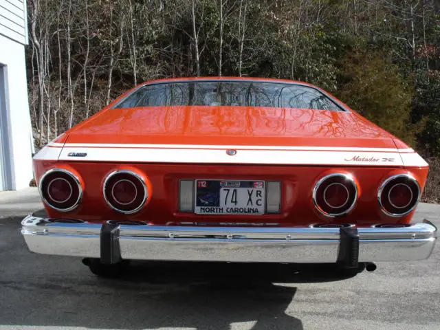 1974 amc american motors matador x - 66000 original miles - vin verified x model