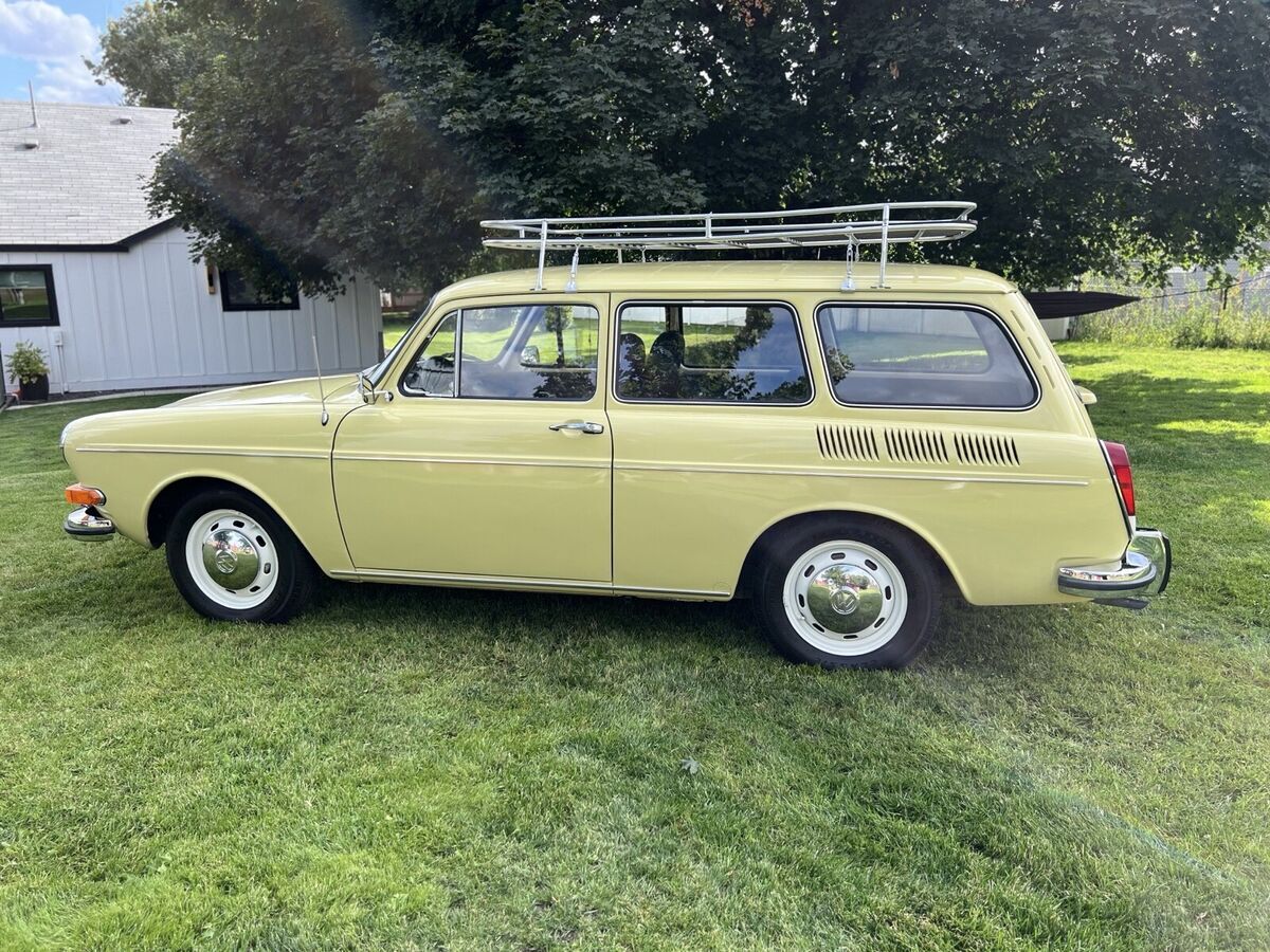 1971 volkswagen type 3 squareback wagon yellow
