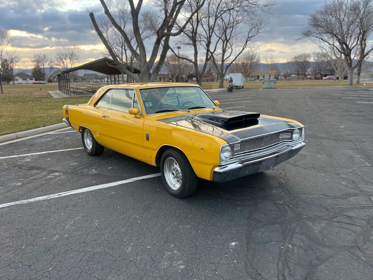 1967 dodge dart yellow gt