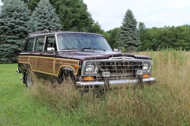 1987 jeep grand wagoneer 46645 miles, 46645 miles grenadine metallic suv v8 5.9l