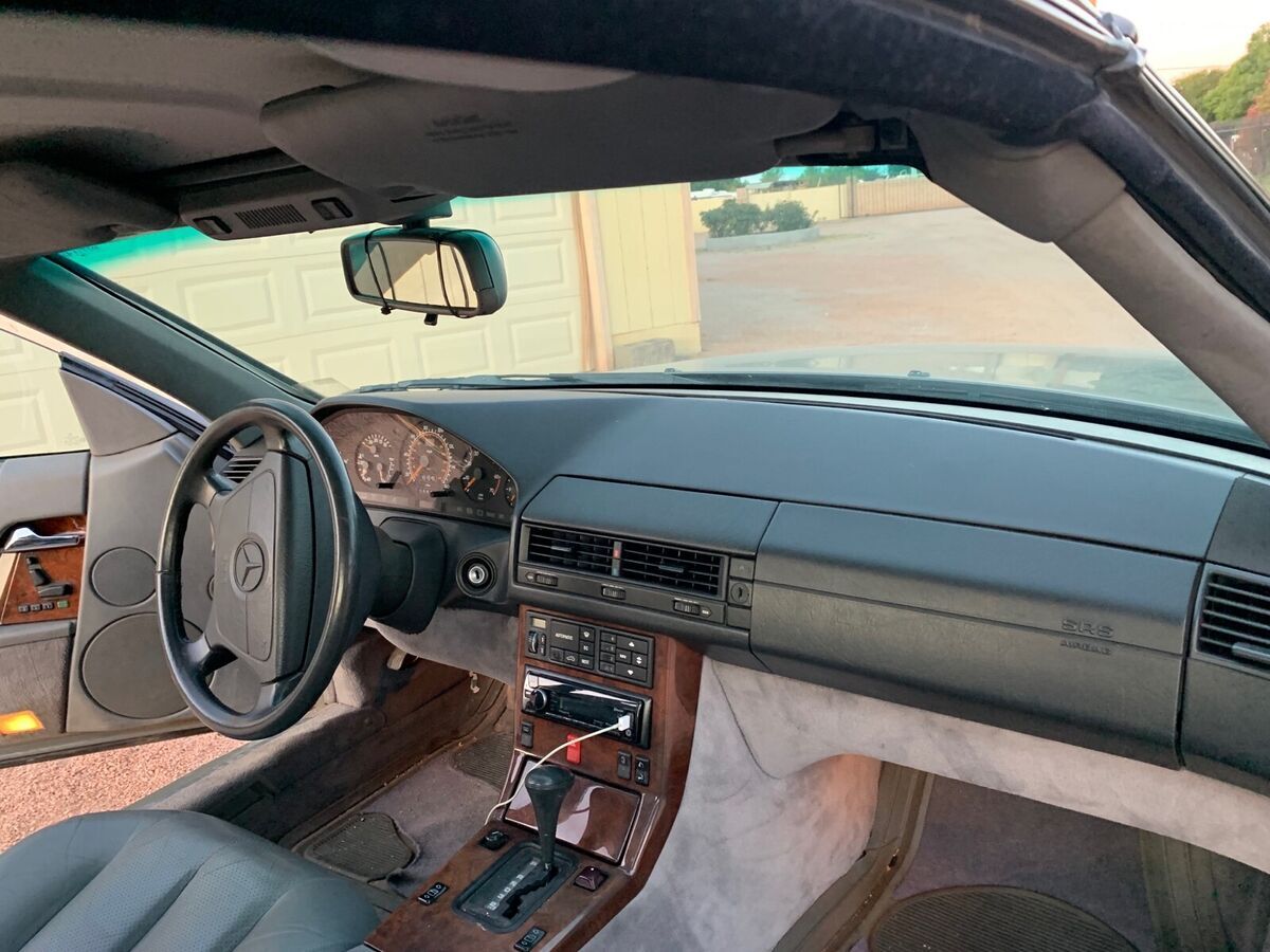 1992 mercedes-benz sl-class convertible grey rwd automatic sl