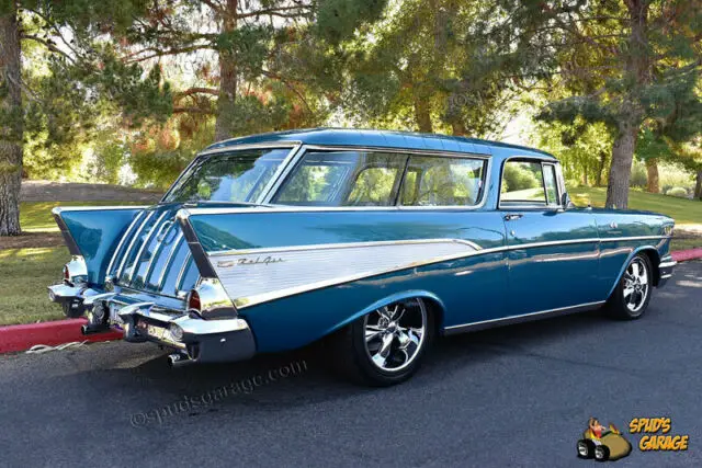 1957 chevy nomad wagon resto-mod gm ram jet 350 v8 4l60 aod posi-trac