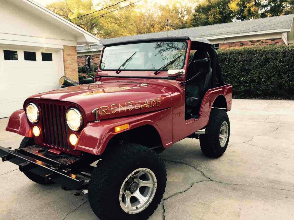 1972 jeep cj-5 red 4wd manual