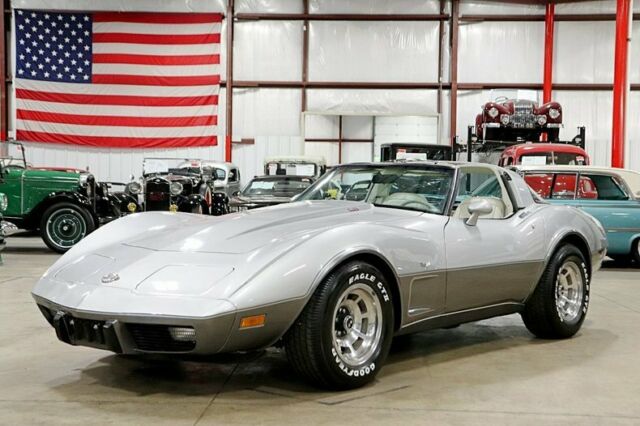 1978 chevrolet corvette 25th anniversary 20094 miles charcoal silver coupe 350ci