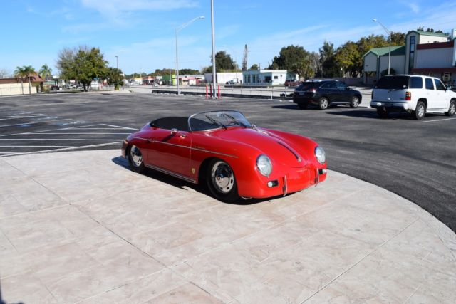 1957 porsche 356 speedster 0 miles red roadster 1600cc manual