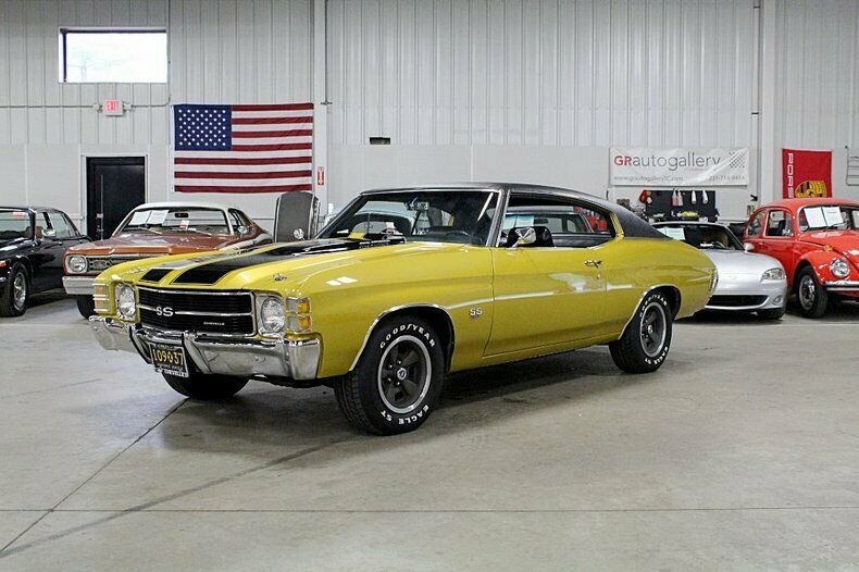 1971 chevrolet chevelle ss 54221 miles gold coupe 454ci v8 365hp automatic