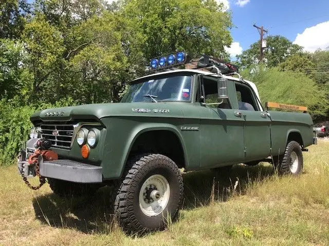 1963 dodge power wagon w200 crew cab 4x4, texas truck