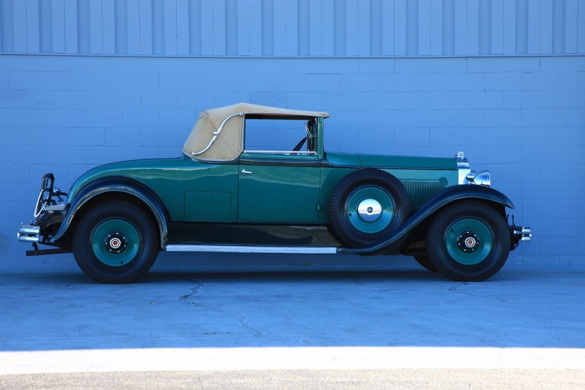 1931 packard 840 convertible green rwd manual deluxe