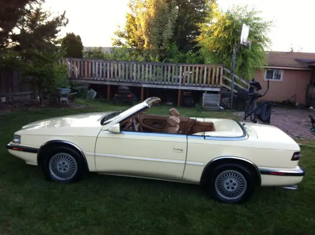 1989 chrysler tc maserati turbo 2.2 , highest bid wins maserati tc