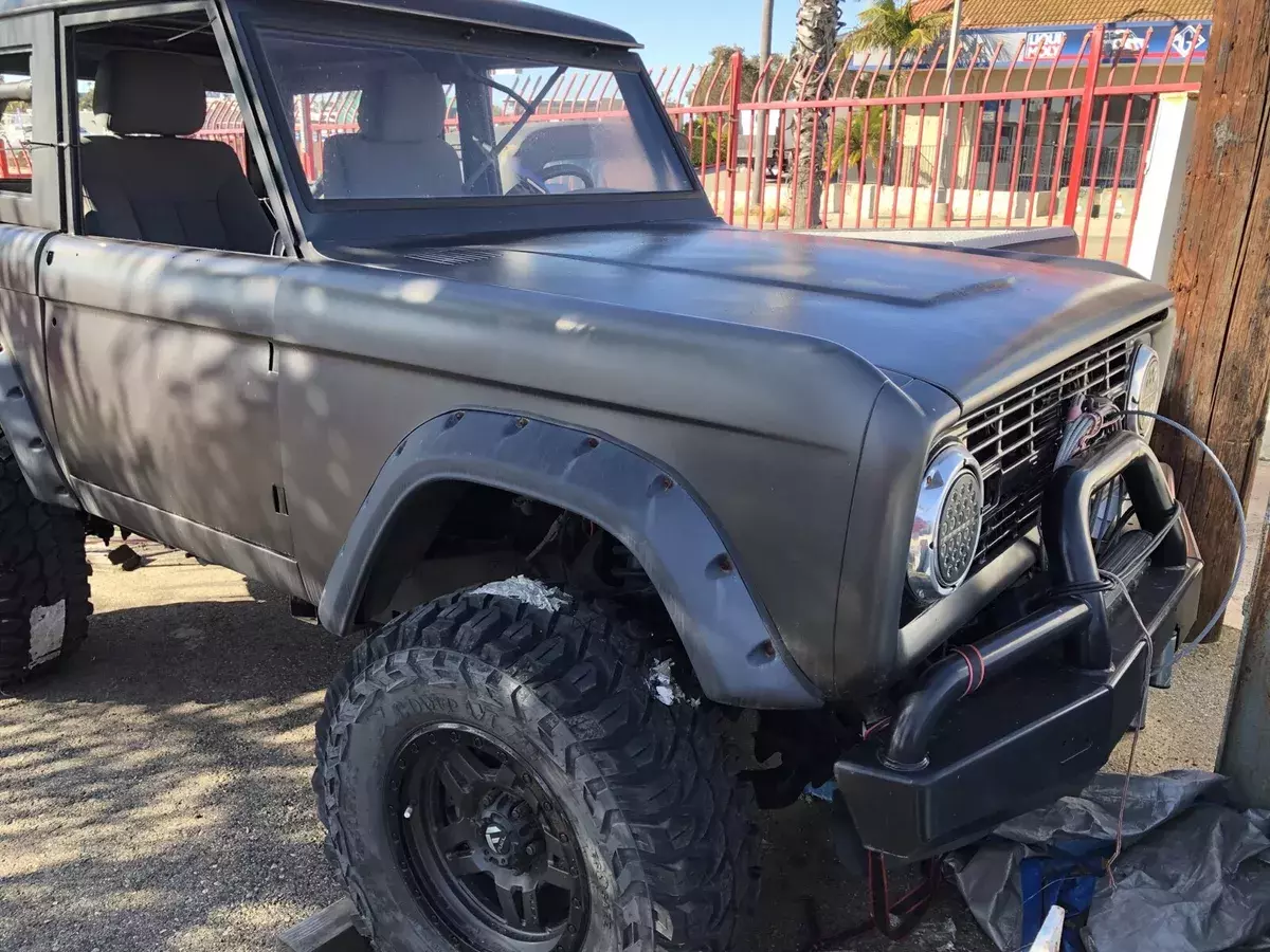 1969 ford bronco suv black custom