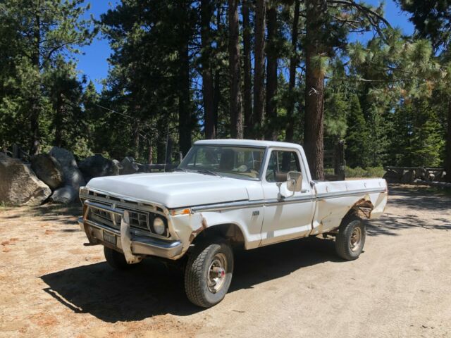 1976 ford f250 4x4 highboy + original 1973 ford f-100 133wb california barn find