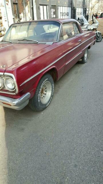 1964 chevrolet 2 door impala red