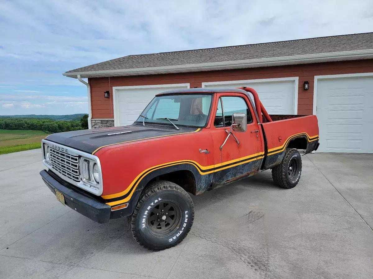 1978 dodge power wagon pickup red macho