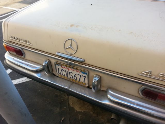 1972 mercedes benz 280sel 4.5 v8 barn find