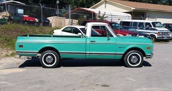 1971 chevy pick up truck c10 1/2 ton 307 v8 runs drives automatic 1 owner! wow