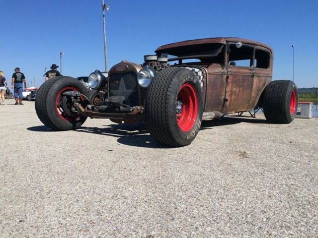 1931 ford model a sedan chopped top custom rat rod race car