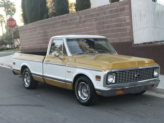 no reserve 1972 chevrolet c10 custom delux factory a/c numbers matching 68k mile