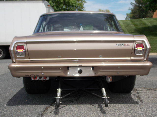 pro street 1963 chevy ii; 496 b.b.; 400 turbo; 9" ford, excellent cond. (video)
