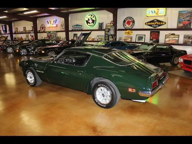 1973 pontiac trans am brewster green 455 automatic 2-door coupe