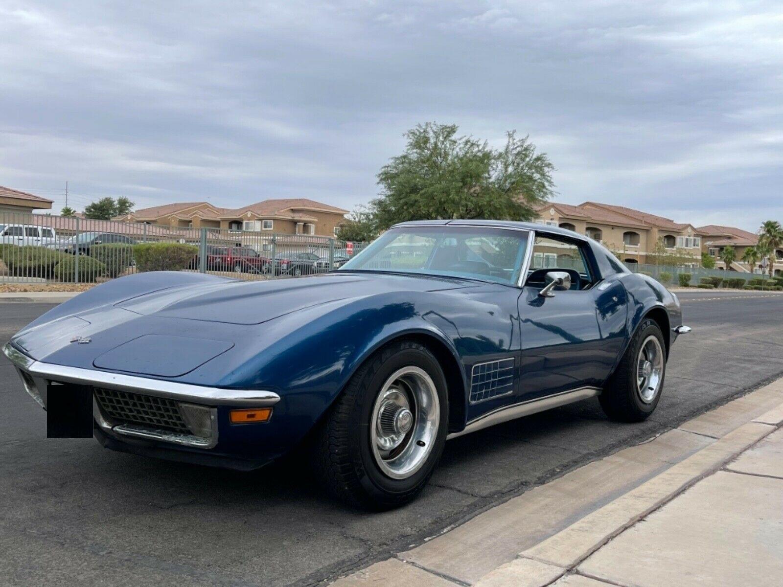 1970 chevrolet corvette stingray blue 99k org miles