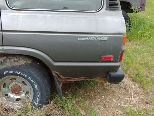 1988 toyota land cruiser fj-62 256393 miles grey suv 4.0l i6 automatic