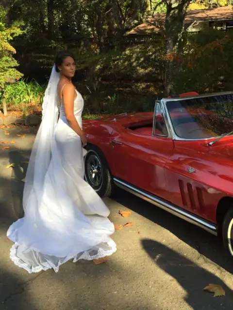 1965 cherry apple red chevrolet corvette convertible