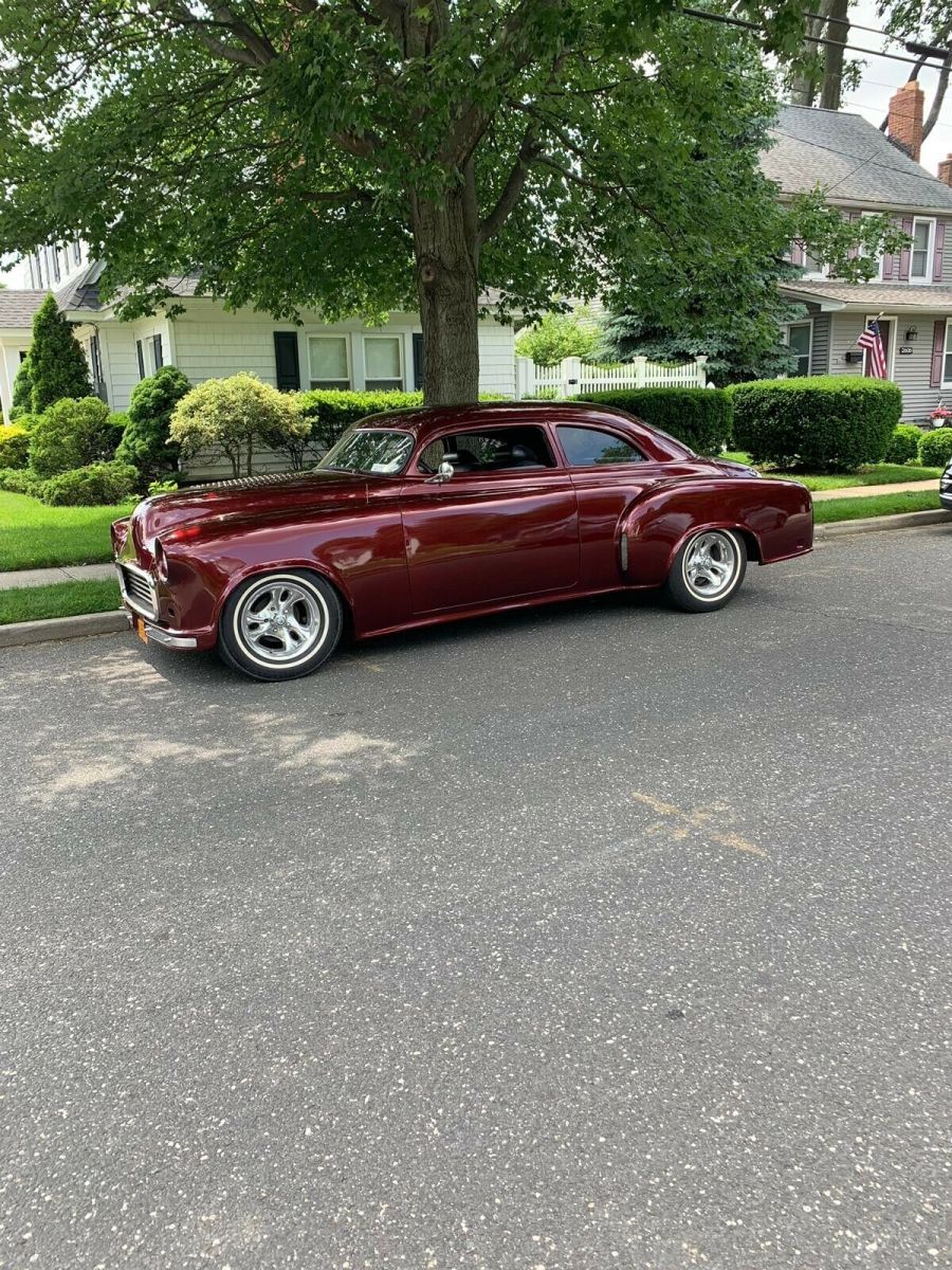 1951 chevrolet fleetline coupe red rwd automatic 2 door