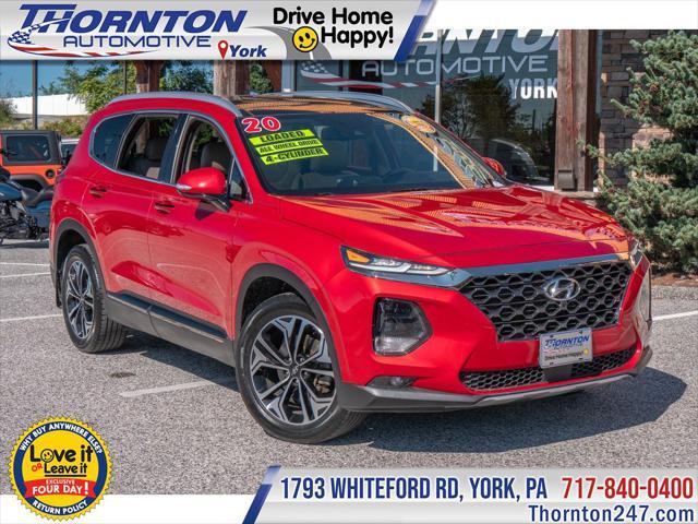 2020 hyundai santa fe limited 2.0t