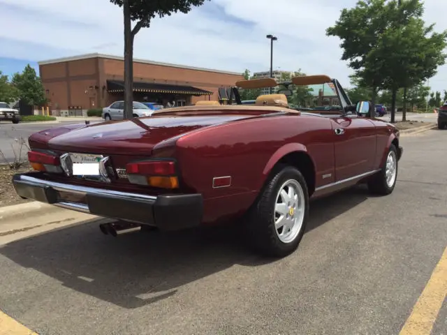 1985 fiat pininfarina 124 spider convertible