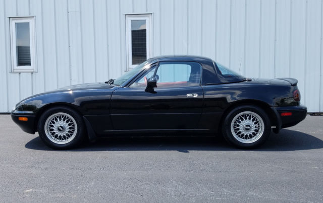 1993 mazda miata le 1.6l supercharged hardtop 1 owner 79k super clean abs toneau