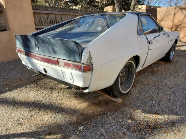1968 amc amx white rwd automatic