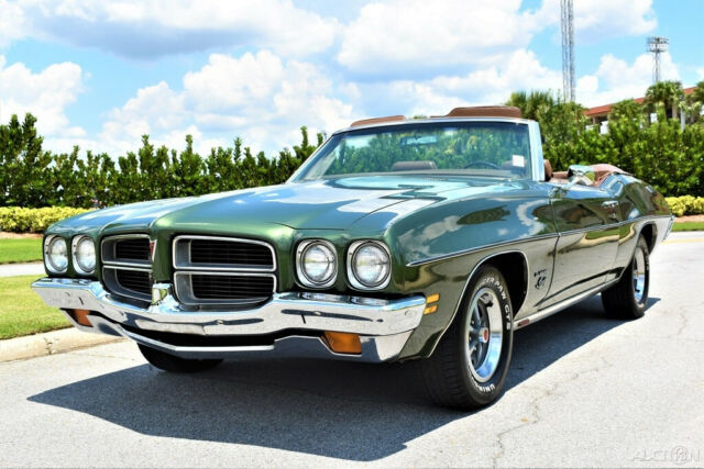 beautiful 1972 pontiac lemans sport convertible 82k miles 350 matching#
