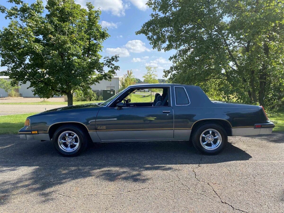 1987 oldsmobile cutlass supreme coupe blue rwd automatic 442