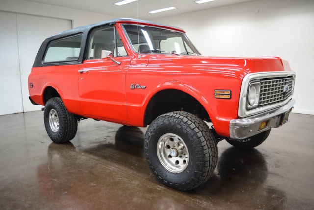1972 chevrolet k-5 blazer 14067 miles red suv 350 chevrolet v8 4 speed manual