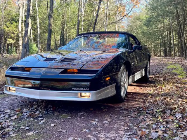 1986 pontiac firebird convertible black rwd automatic trans am