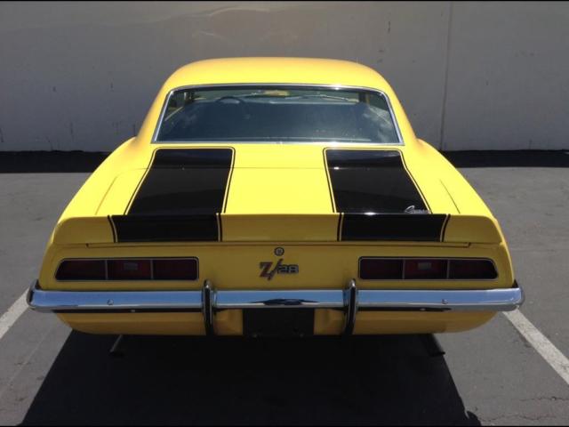 1969 chevrolet camaro z 28 4 speed manual